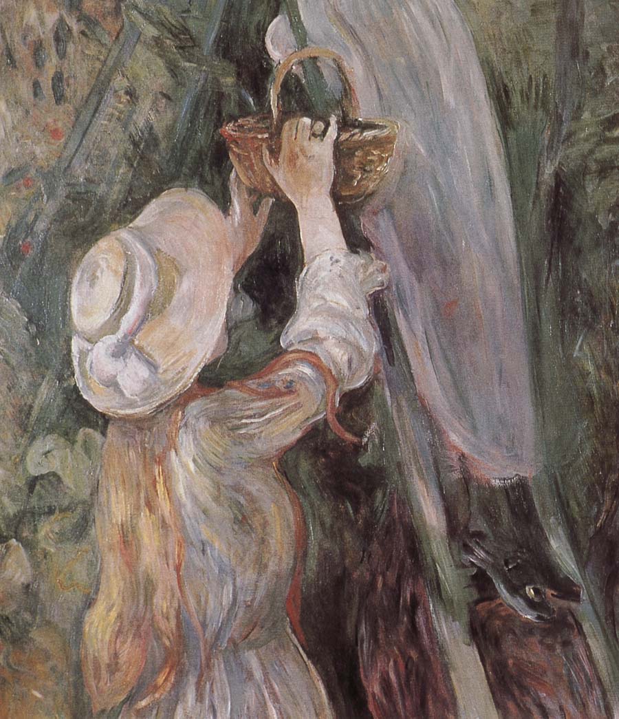 Berthe Morisot Detail of peach trees